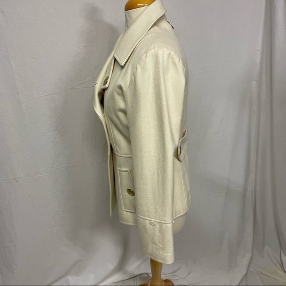 Beyonce Dereon Wool Pea Coat. - Picture 7 of 16